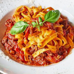 Tagliatelles à la bolognaise