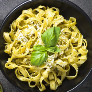 Tagliatelles au pesto