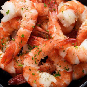Crevettes cuites vapeur nature (décortiquées)