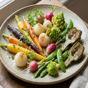 Assortiments de petits légumes glacés