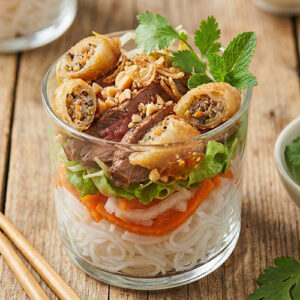 Bo Bun de bœuf et Nem au porc (180ml)