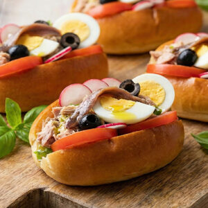 Mini navette briochée façon bagnat (6x11cm)