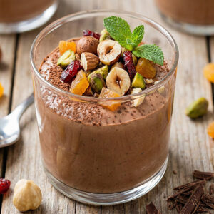 Mousseline chocolat au lait et fruits secs (180ml)