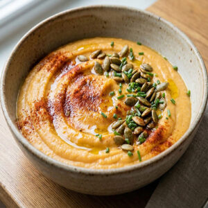 Purée de patate douce et paprika fumé