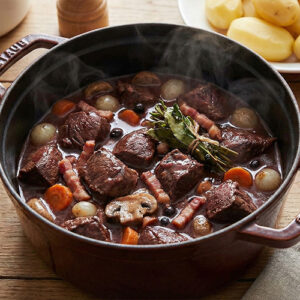 Sauté de chevreuil à l'ancienne façon daube