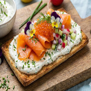 Tartine de saumon gravelax (7x12cm)