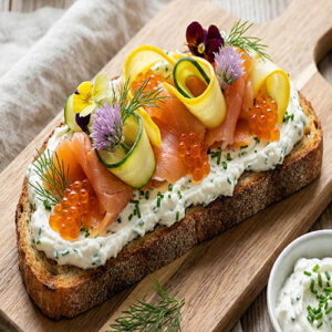 Tartine de truite fumée (7x12cm)