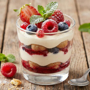 Tiramisu aux fruits rouges (180ml)