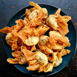 Ravioli frit au poulet (8 pièces)